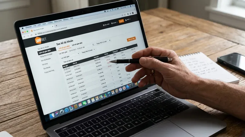 Cách xem sao kê tài khoản 188bet và kiểm tra lịch sử cược chi tiết