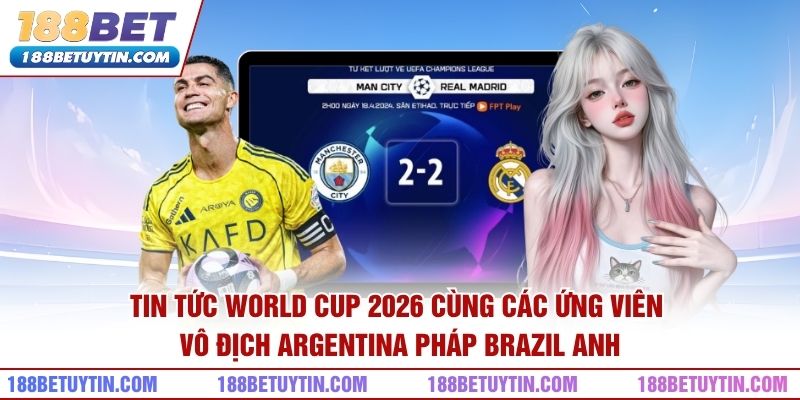 Tin Tức World Cup 2026 – Giải Đấu Và Những Điều Quan Tâm 4 Tin tức World Cup 2026 cùng các ứng viên vô địch Argentina Pháp Brazil Anh